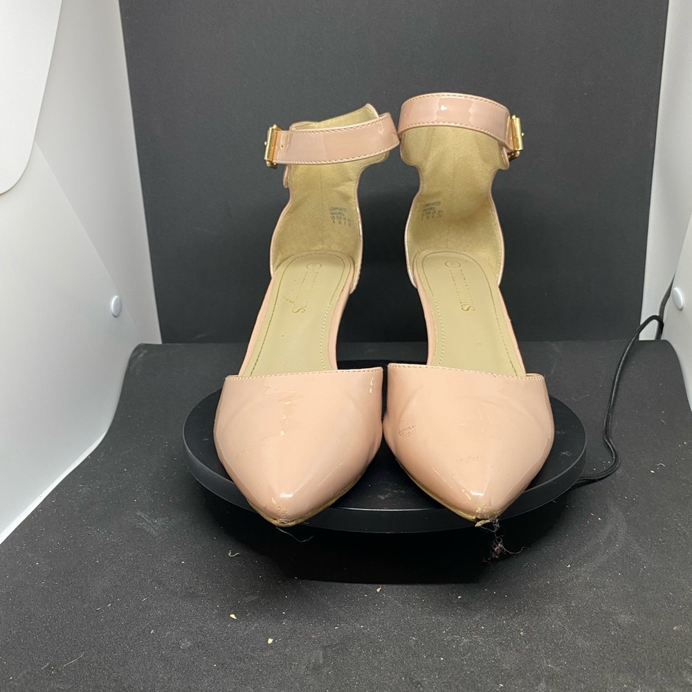 Dreampairs Elegant Nude Ankle Strap Heels EUC Size 8